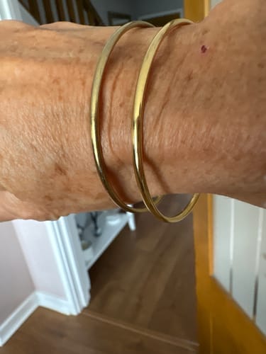 Customer photo review of Classic Gold Bangle