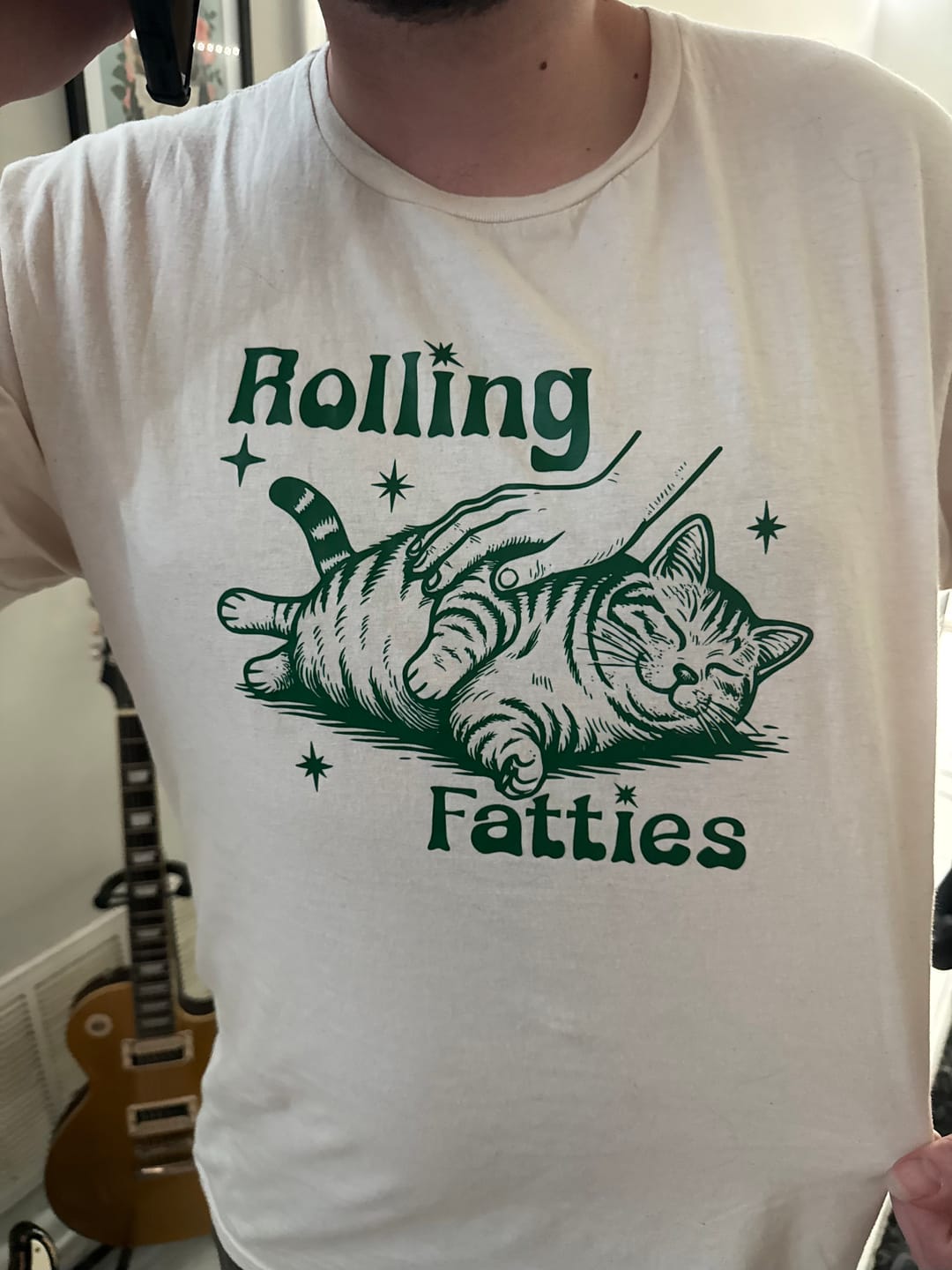 Customer photo review of Rolling Fatties - Natural (Front Print) (Adult Short Sleeve T-Shirt)