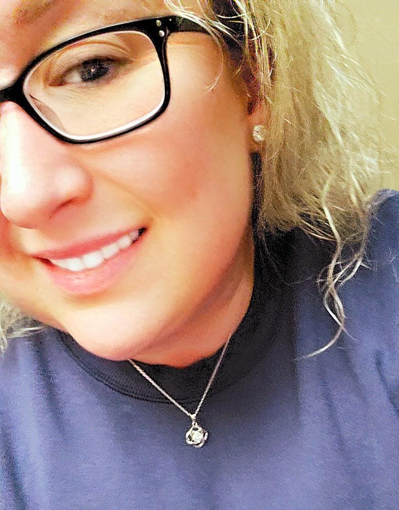 Customer photo review of Nyssa 18k White Gold Plated Necklace with Swarovski Crystals