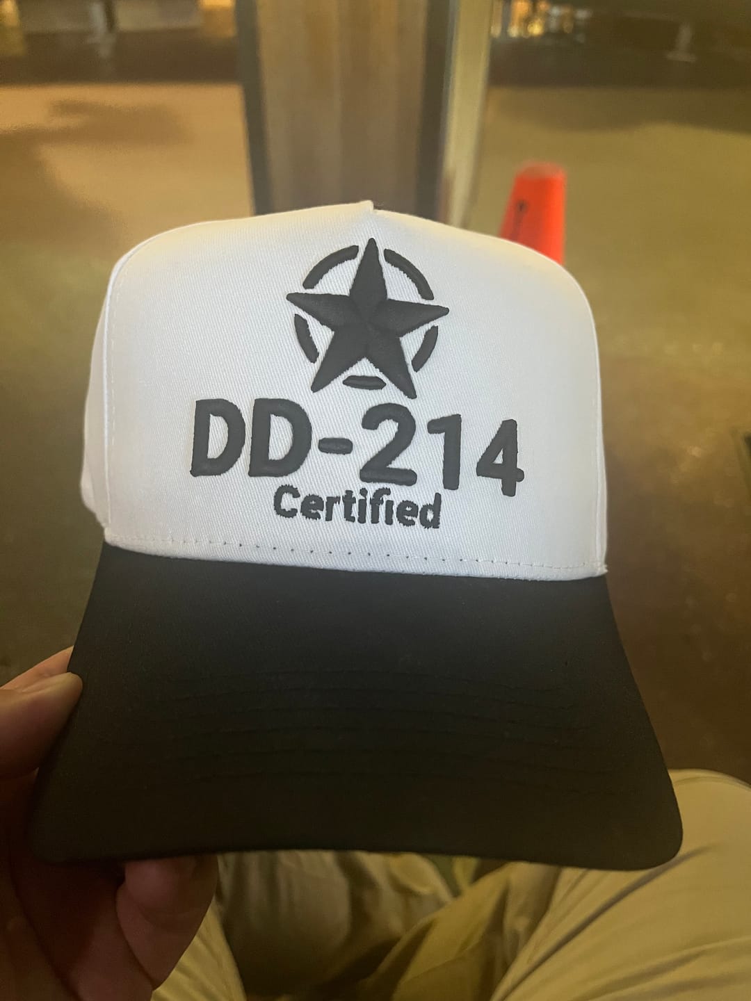 Customer photo review of Veterans Honor Snapback - (White & Black)