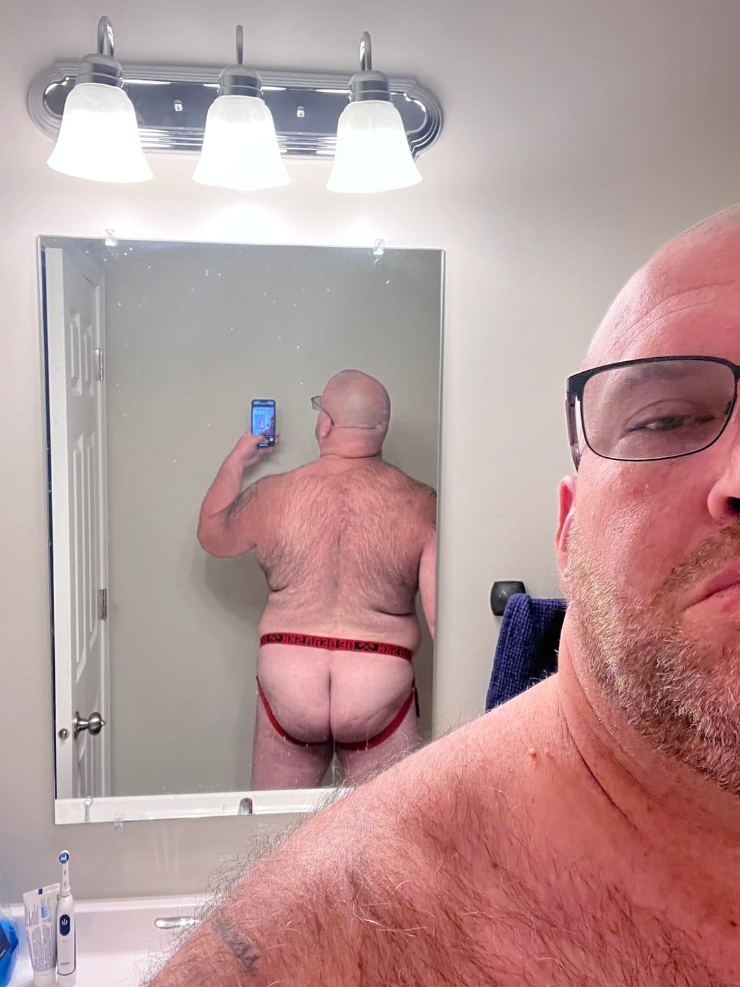 Customer photo review of Bear Skn Jockstrap - Evening Flame
