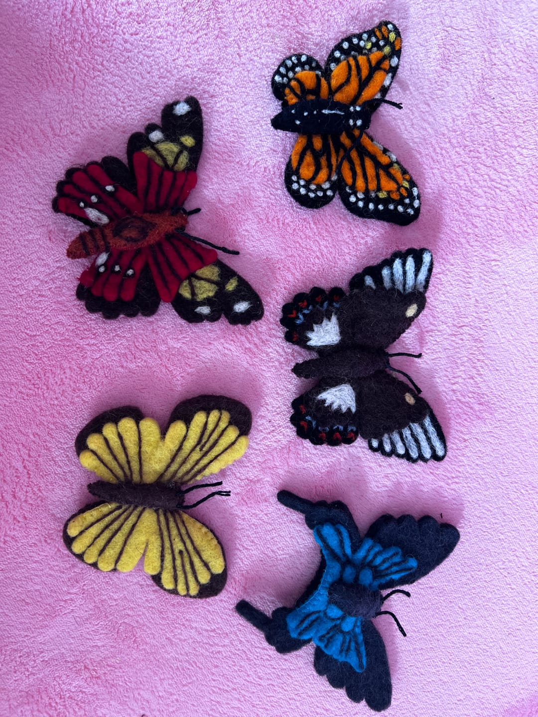 Customer photo review of Butterflies Finger Puppet Set