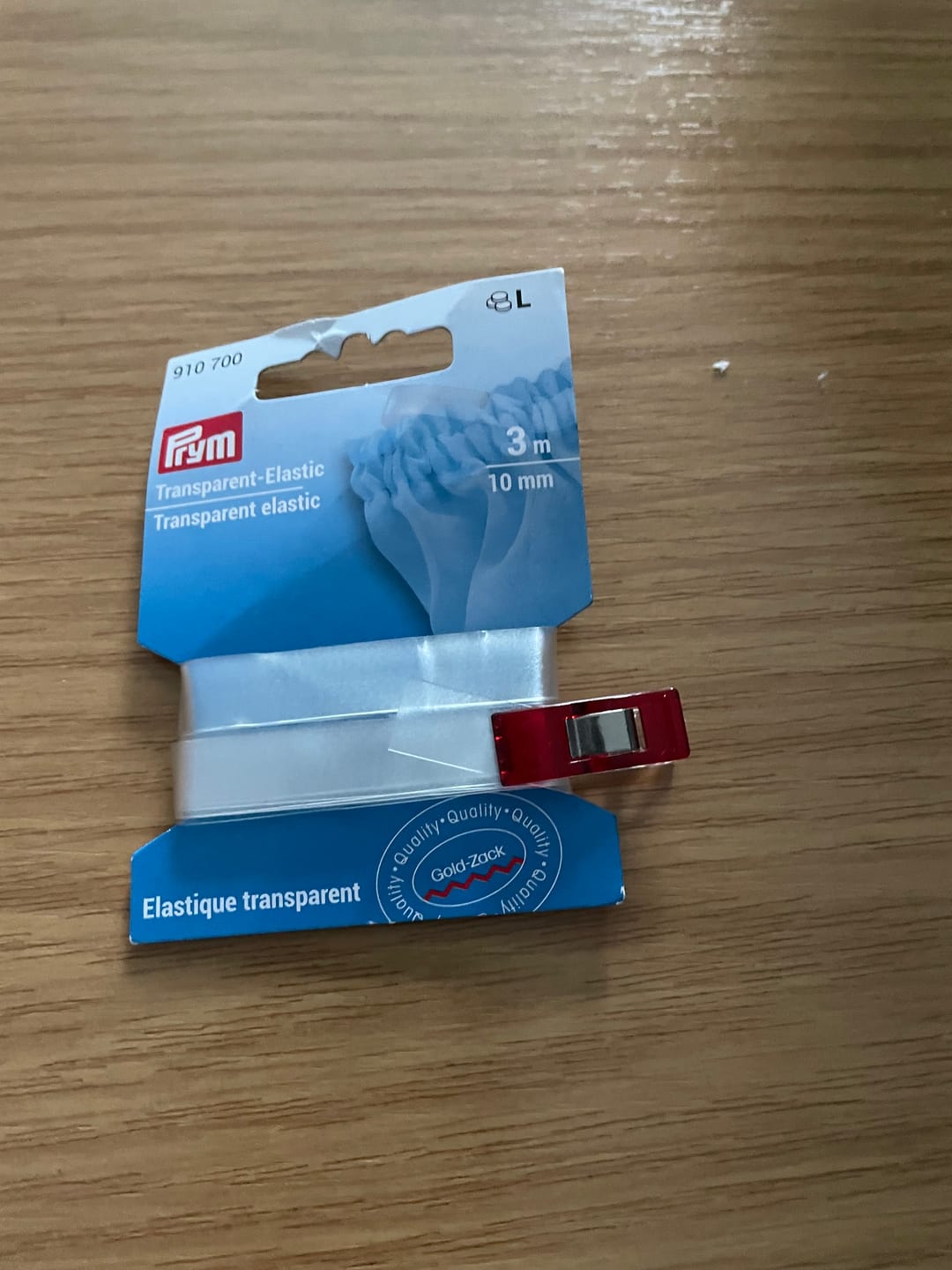Customer photo review of Prym Transparent Elastic 10mm