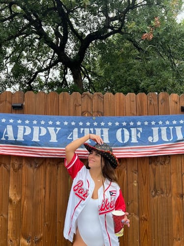 Customer photo review of Puerto Rico Heritage Custom Baseball Jersey