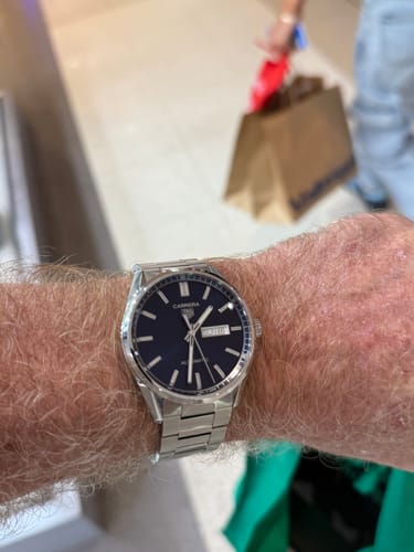 Customer photo review of TAG Heuer Carrera Men's 41mm Stainless Steel Automatic Watch WBN2012.BA0640