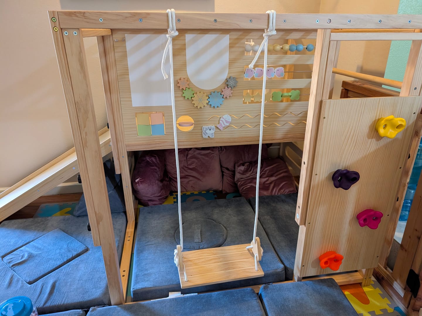 Customer photo review of Alpine Adventure Indoor Play Gym – Climber, Slide & Kids Activity Set