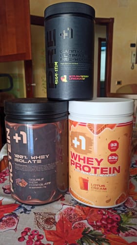 Customer photo review of +1© PREMIUM WHEY PROTEIN ISOLATE (1kg)