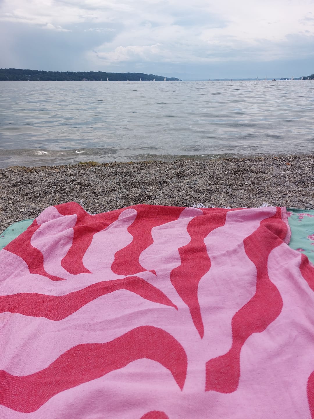 Customer photo review of Leichtes Strandtuch aus Baumwolle | Leaf