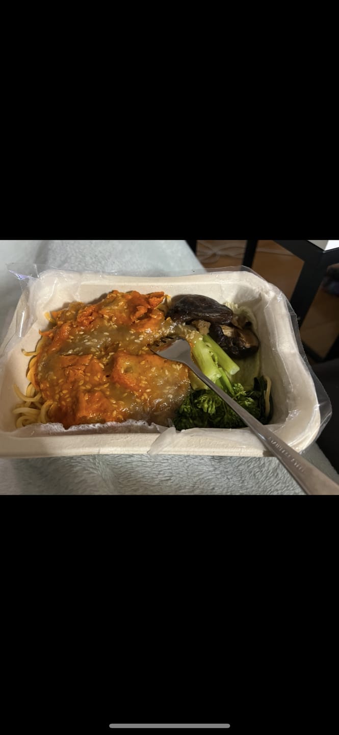 Customer photo review of Plant-based BBQ Pork Noodle
