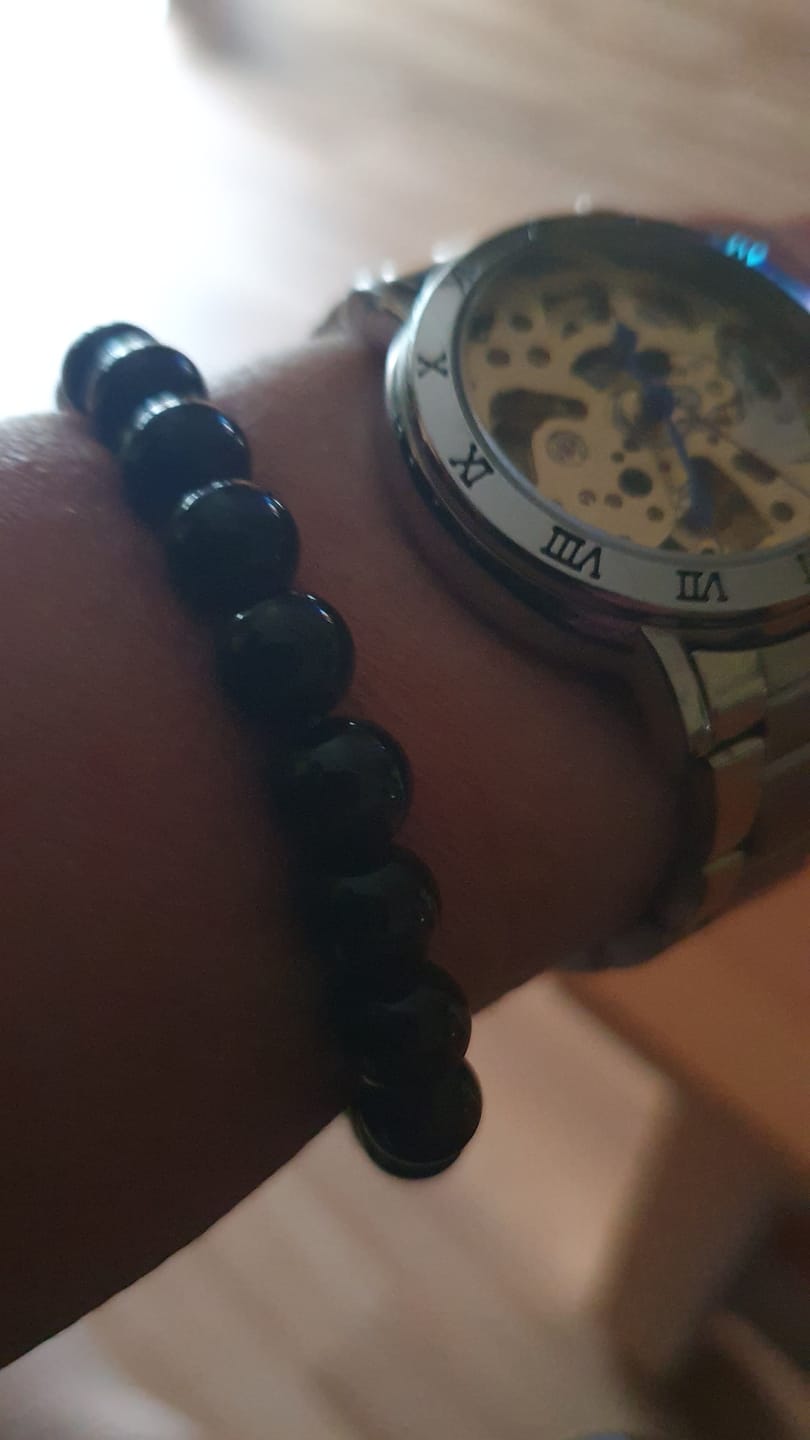 Customer photo review of Turmalin Halskette - Naturstein