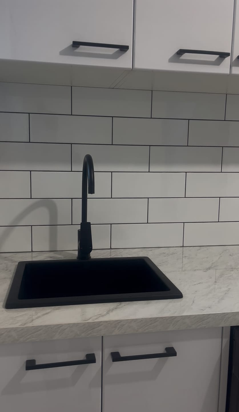 Customer photo review of Neptune Granite Single Bowl Sink 350x450x215mm
