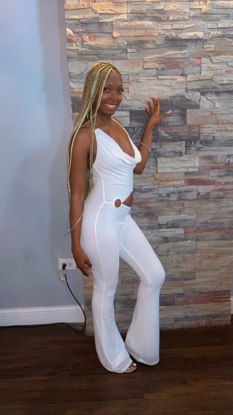 Customer photo review of Shiva O Ring Cut Out Detail Jumpsuit
