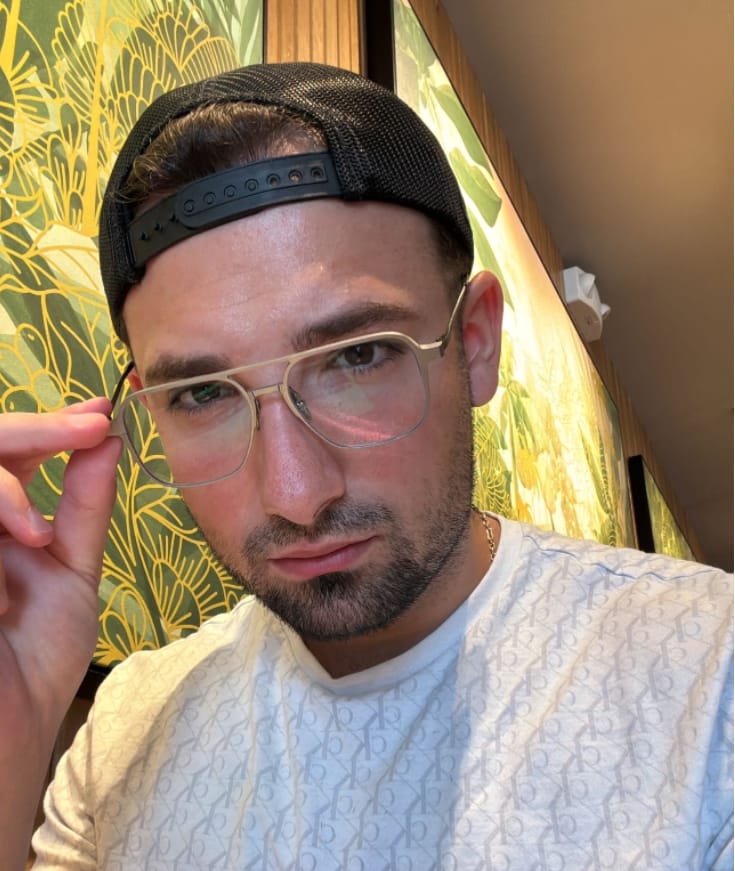 Customer photo review of Arnold | Magnetic Clip-on Eyeglasses Sunglasses | ZanyLen Best Sellers