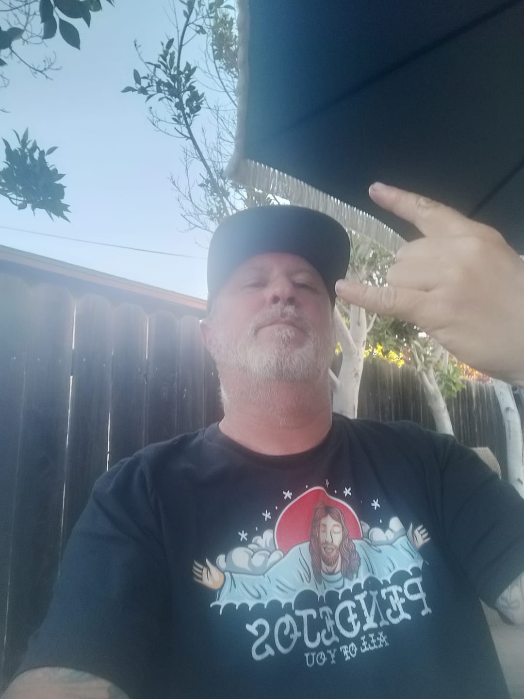 Customer photo review of Pendejos, All Of You Old School OG T-shirt