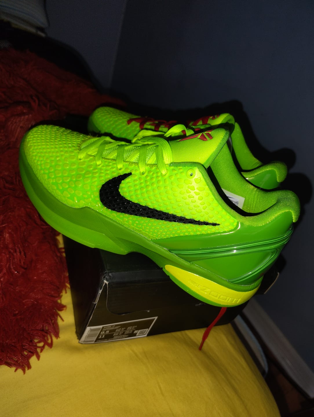Customer photo review of NIKE KOBE 6 PROTRO x GRINCH