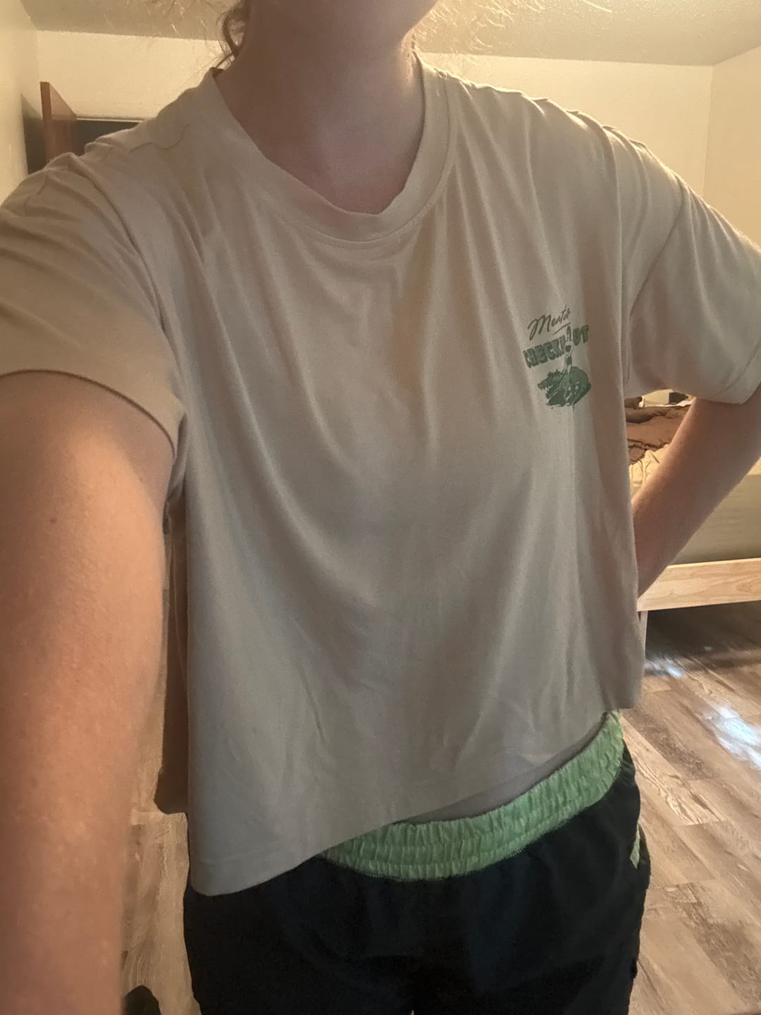 Customer photo review of Mentally Checked Out Modal Tee