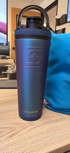 Customer photo review of 36oz Stainless Steel Insulated Ice Shaker - Panda Logo