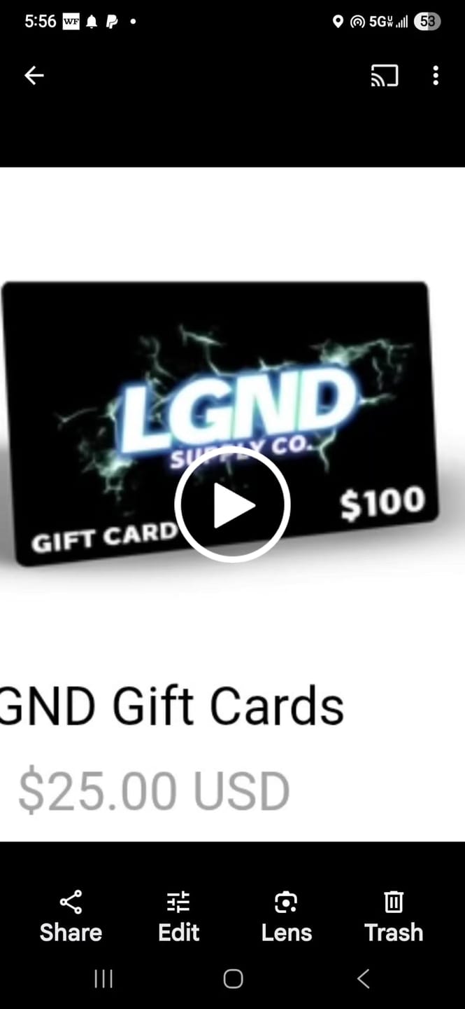 Customer video review of LGND Gift Cards