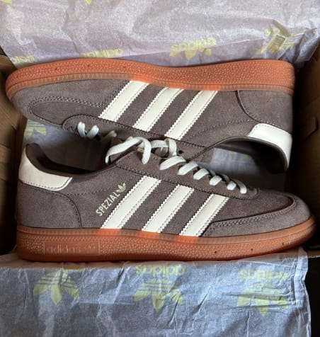 Customer photo review of Adidas Handball Spezial 'Earth Strata Gum' – Women’s