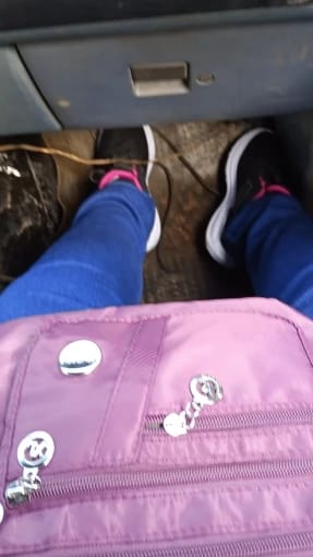 Customer photo review of Nylon Crossbody Bag Multi-Compartment — Black | KIMLUD