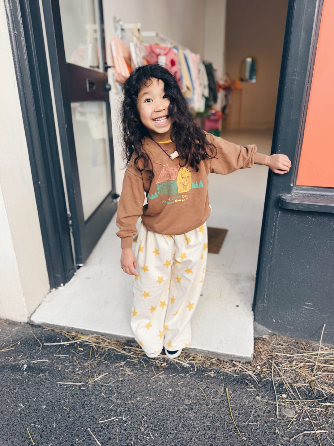 Customer photo review of Sunday Siblings - Little Loud Pant Mustard