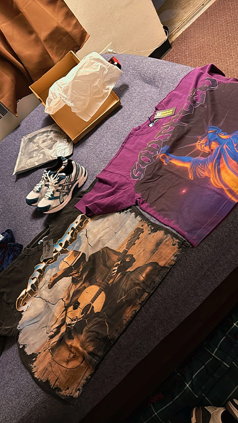 Customer photo review of GODSPEED Purple City Tee Purple
