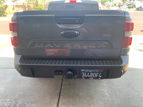 Customer photo review of 2011-2022 CALIFORNIA LICENSE PLATE DMV.CA.GOV - BLACK WITH WHITE TEXT 6"x12" (156.5mm x 305mm)