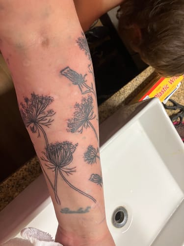 Customer photo review of Signature Tattoo Numbing Cream 1 TUBE