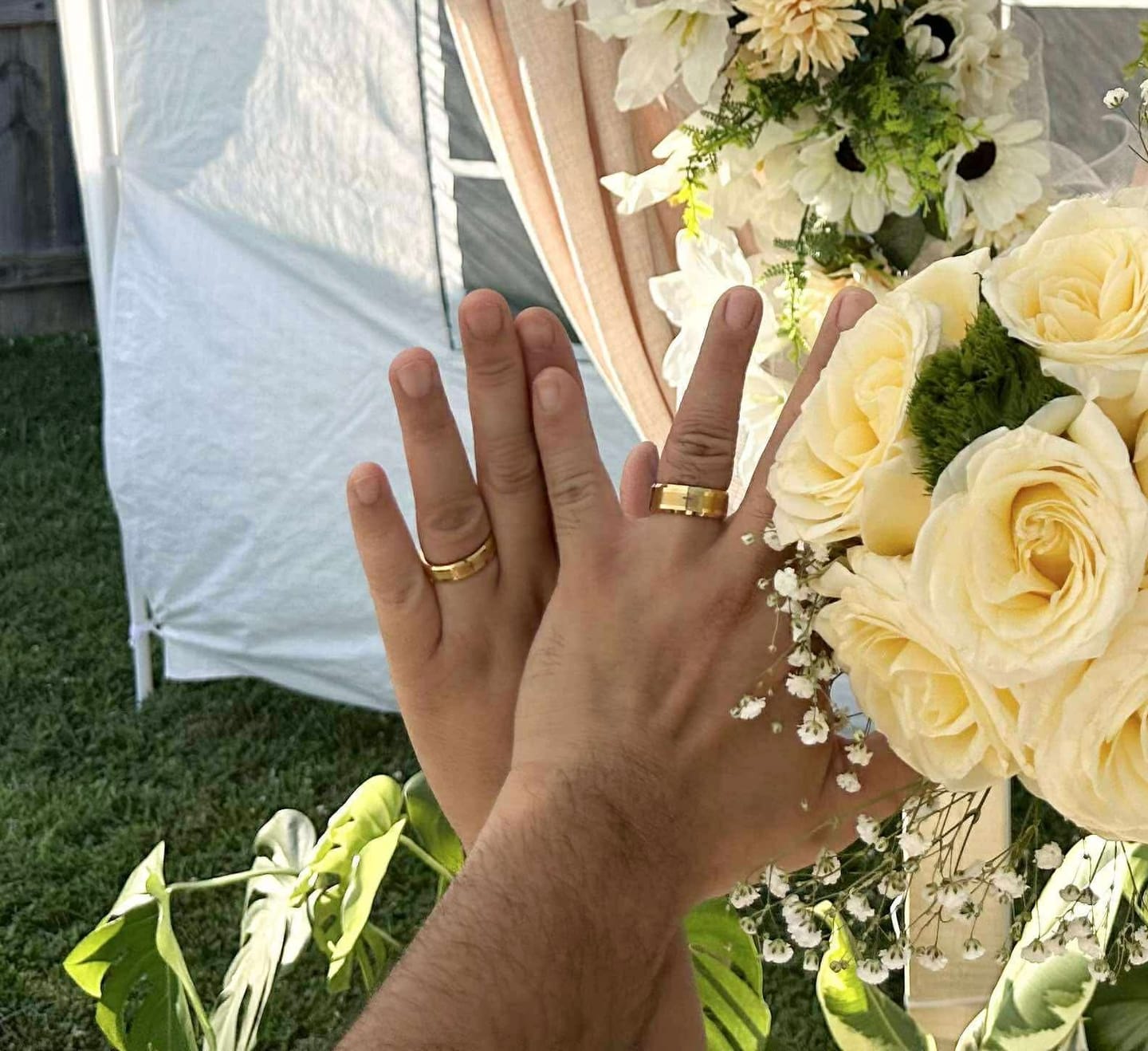Customer photo review of Gold Brushed 6mm Wonder Ring