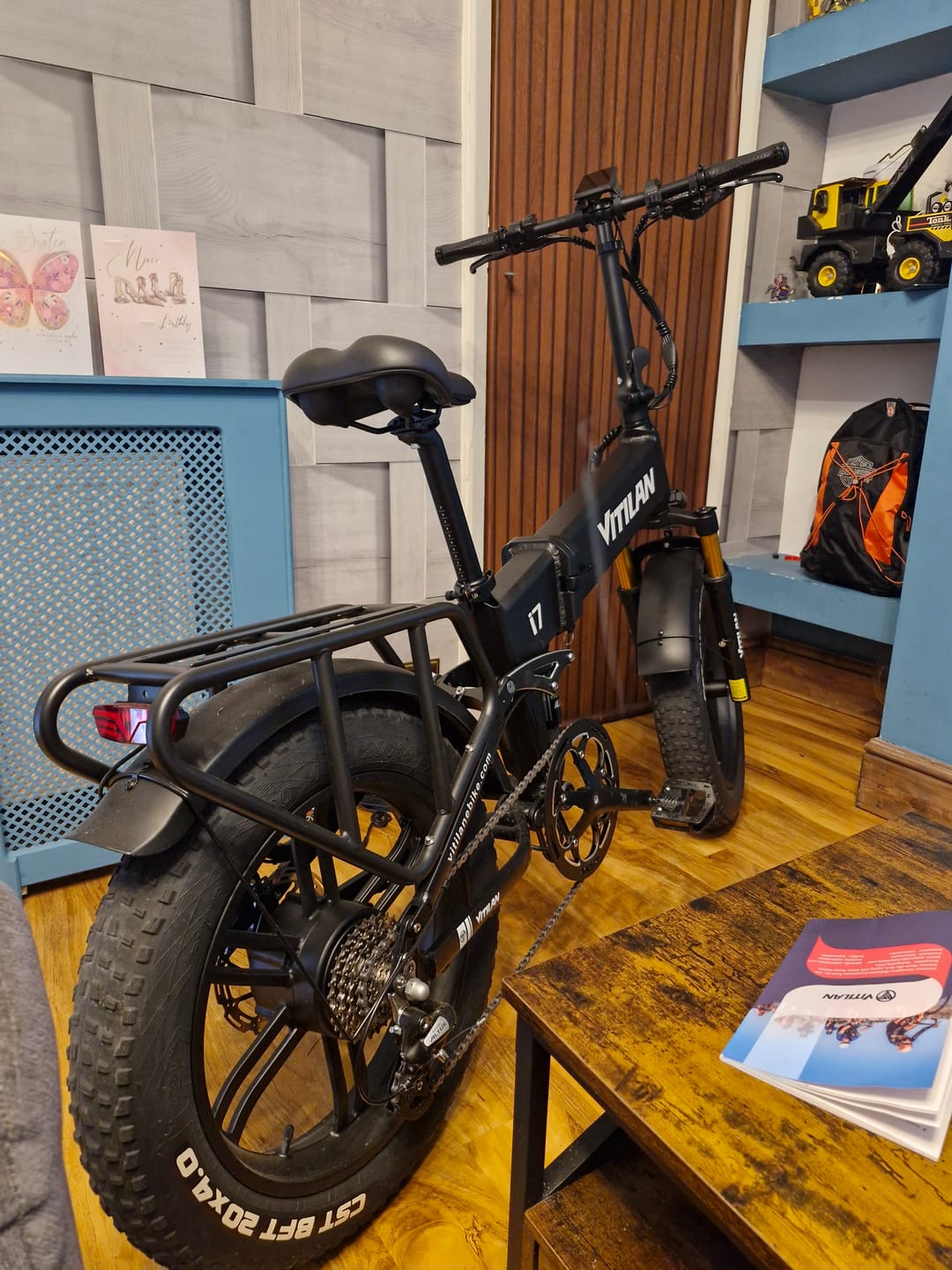 Customer photo review of I7 Pro Folding Full Suspension Electric Bike