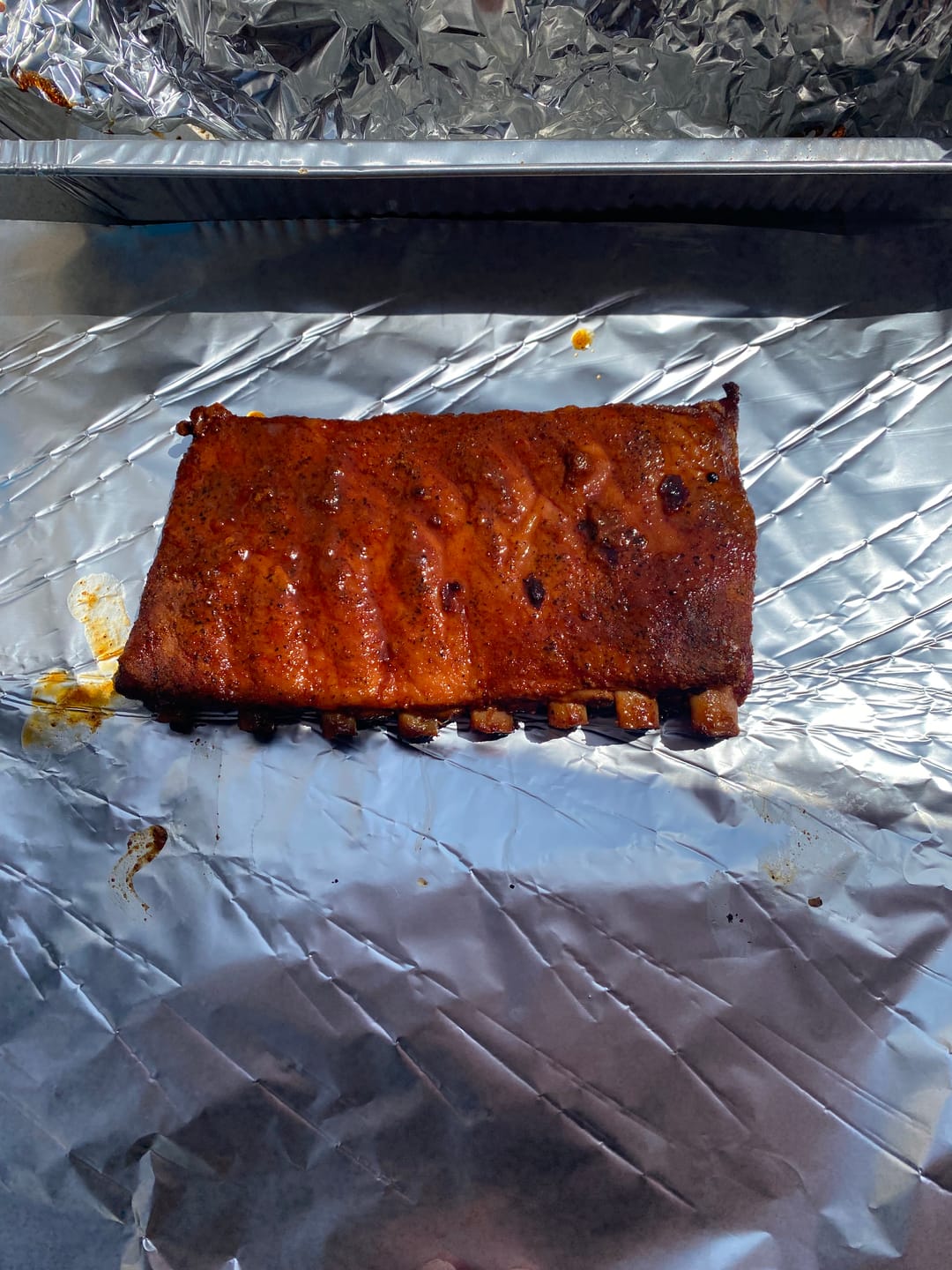 Customer photo review of Whiskey Peach BBQ Sauce