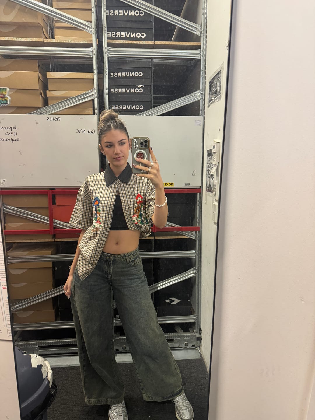 Customer photo review of Aelfric Eden Plaid Embroidery Shirt
