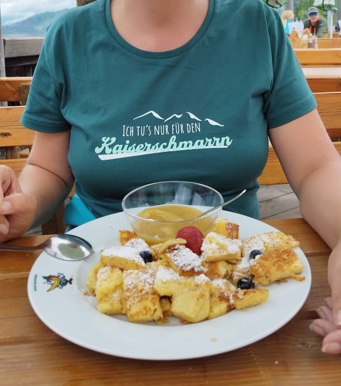 Customer photo review of Ich tu's nur für den Kaiserschmarrn - Damen Premium Organic Shirt