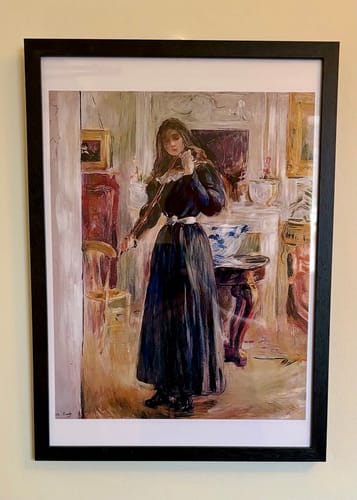 Customer photo review of Julie Playing a Violin - 1893 - by Berthe Morisot, vintage art, modern poster print