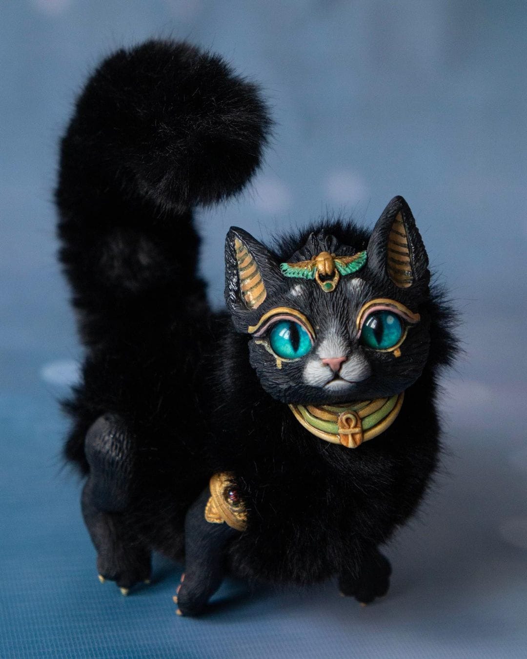 Customer photo review of Bastet – Black, green eyes