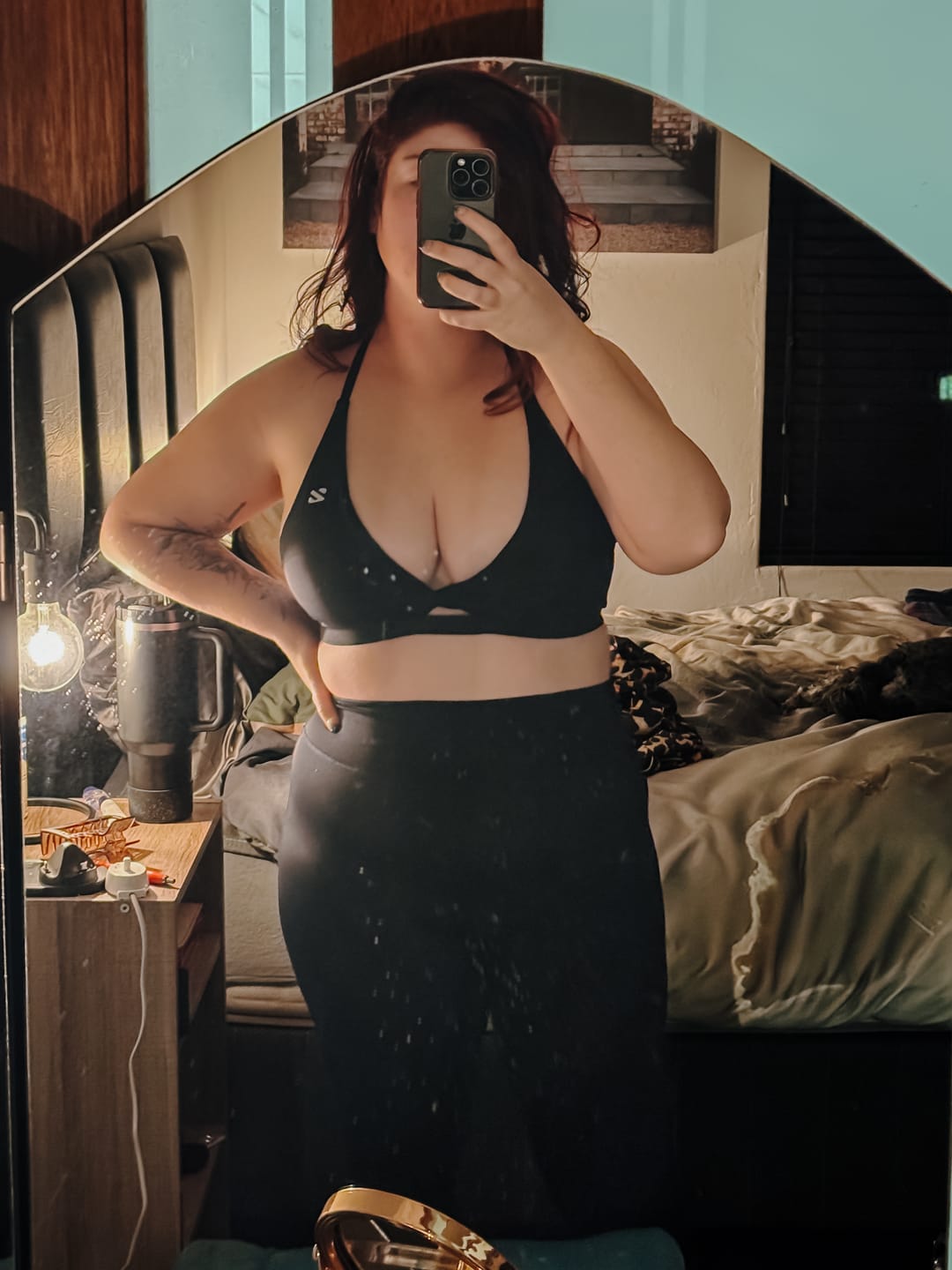 Customer photo review of Adjustable Strap Sports Bra