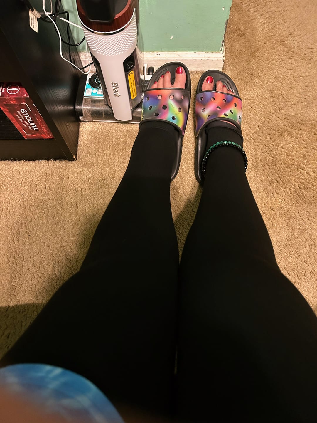 Customer photo review of NuSoothe® Open-Toe High Waisted Compression Tights