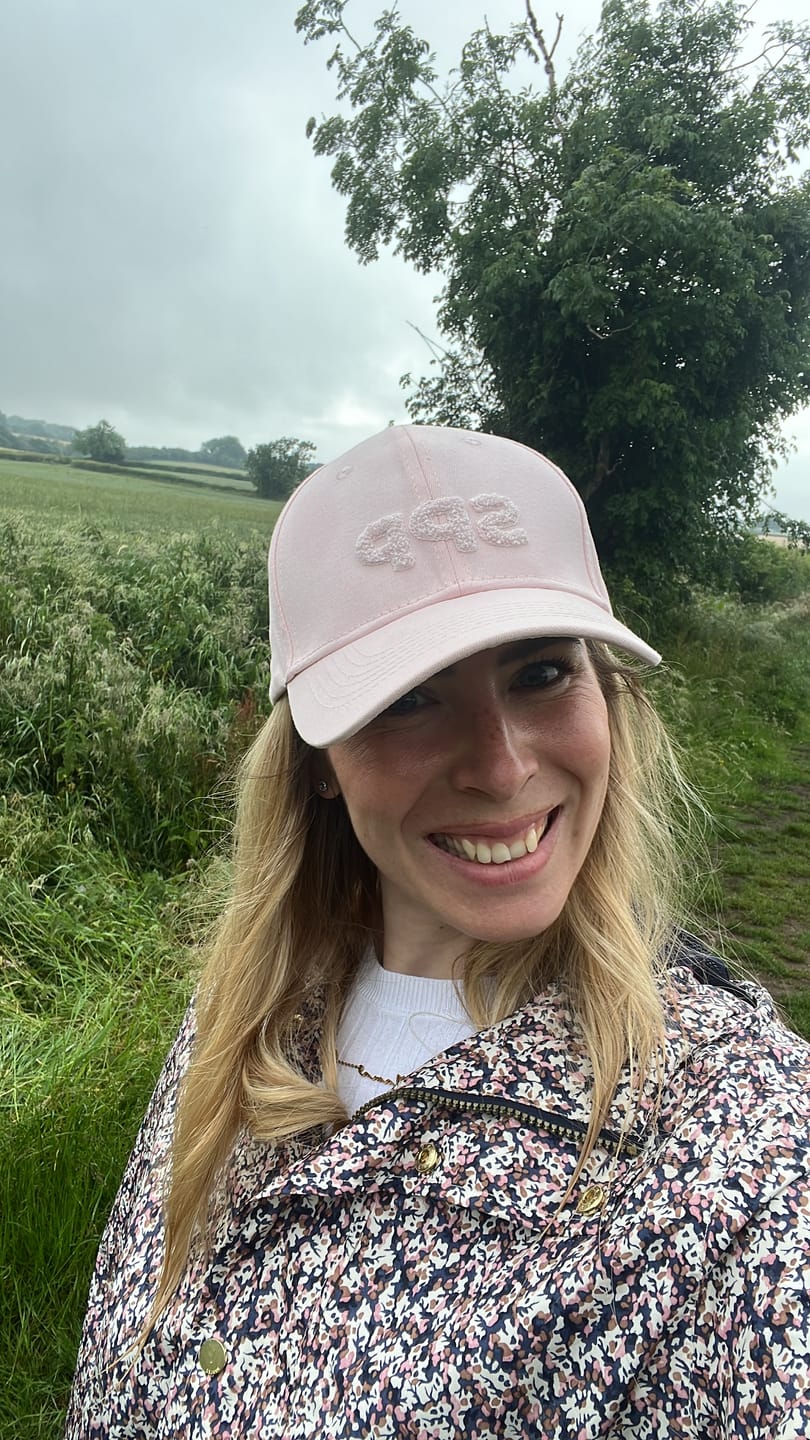 Customer photo review of Signature 'SPP' Cap - Blush