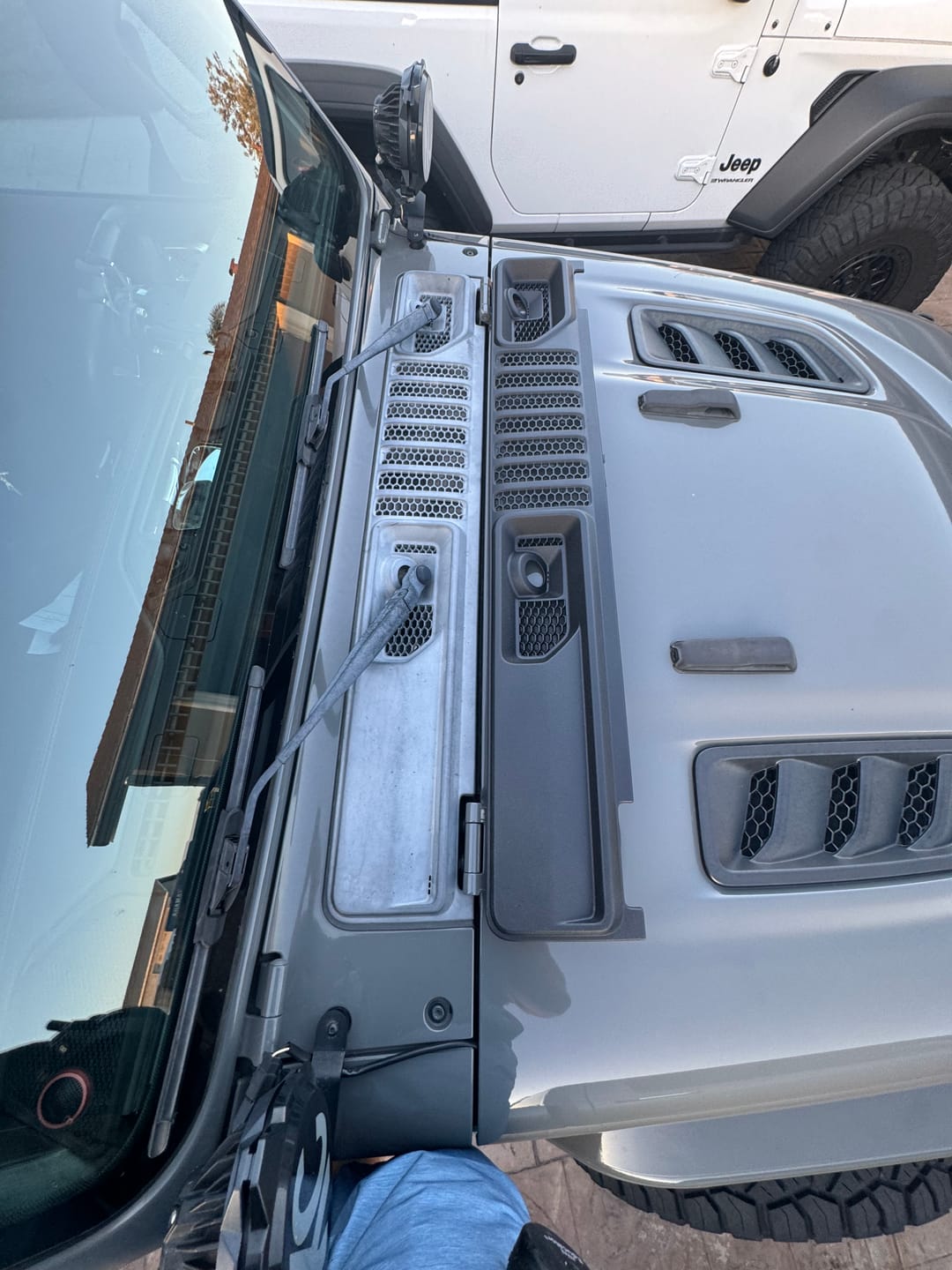 Customer photo review of Raptorized OEM Cowl Wiper Panel for Jeep JL JT 2018+