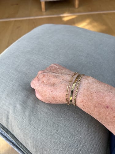 Customer photo review of Paperclip Bracelet