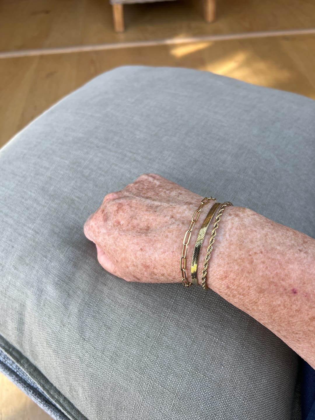 Customer photo review of Paperclip Bracelet