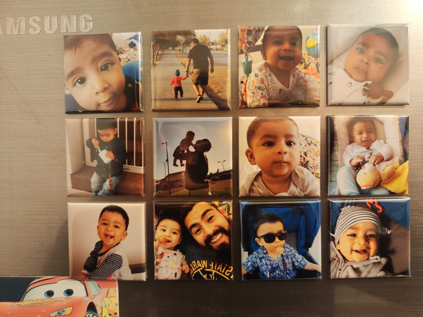 Customer photo review of Pack 12 Imanes personalizados Cuadrados