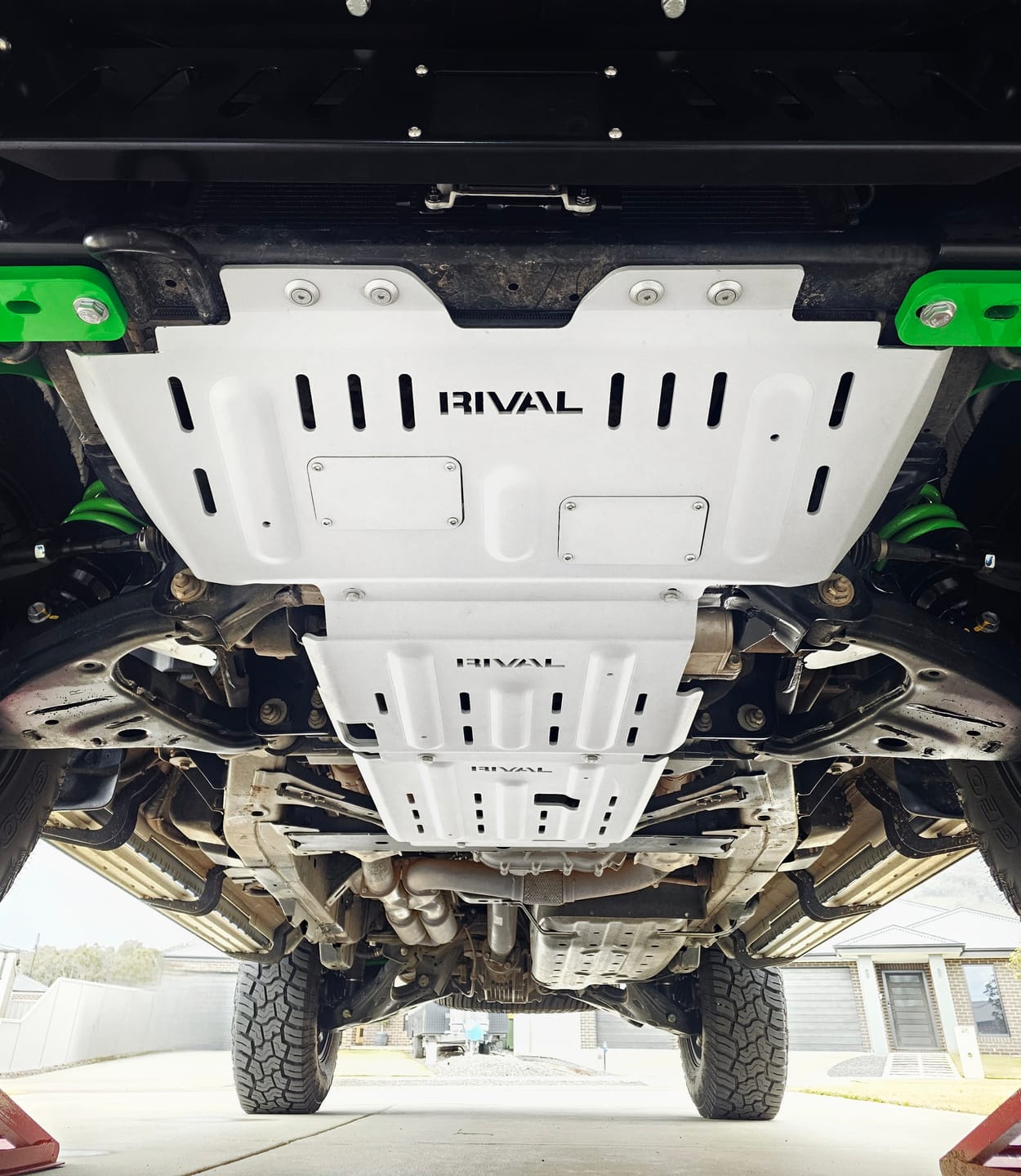 Customer photo review of Nissan Patrol Y62 (2010-Present) 4x4 Bash Plate Set – Radiator, Engine & Transmission