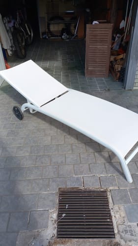 Customer photo review of Tessuto tela in textilene ombreggiante onda gazebo frangivista da esterno altezza 90 cm a metraggio