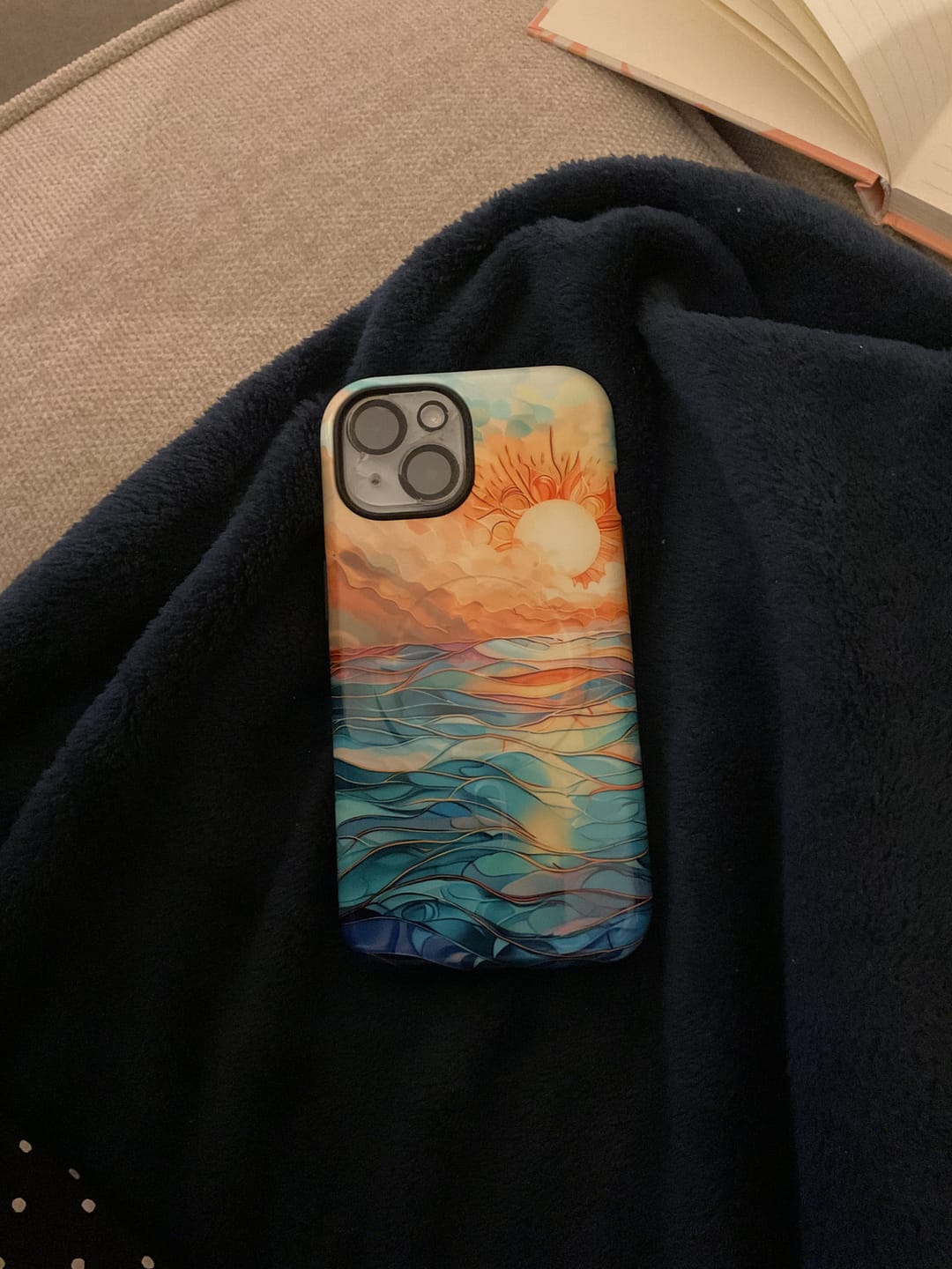 Customer photo review of Sun & Ocean Stained Glass Design 1 Print iPhone Case