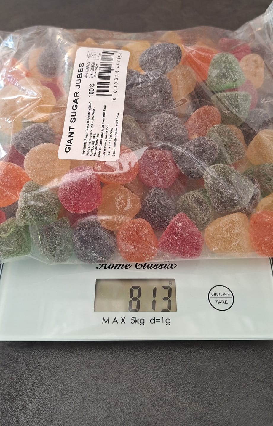Customer photo review of Yummy Gummy - Giant Sugar Jubes (100's)