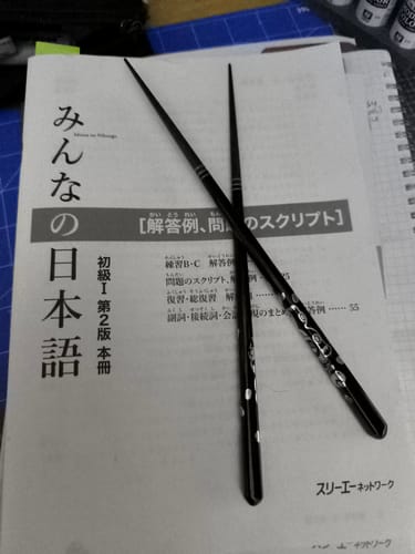 Customer photo review of Paire de Baguettes Maneki Neko