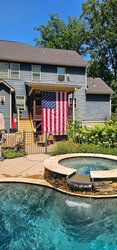 Customer photo review of Ultra Heavy Duty American Flag - 2-ply Polyester - Made In USA