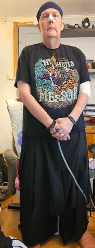 Customer photo review of Japanese Linen Casual Pants