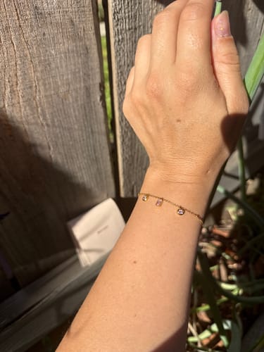 Customer photo review of Celesta Charm Bracelet